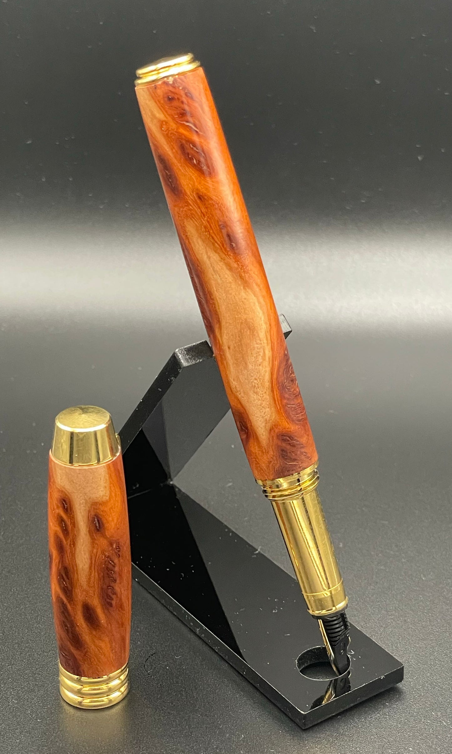 Red Coolabah Burl Executive Fountain Pen